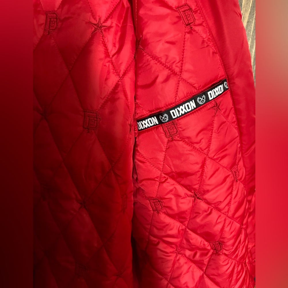 DIXXON “PASTIME” NYLON VARSITY JACKET - RED - Men’s 3XL - Picture 9 of 10